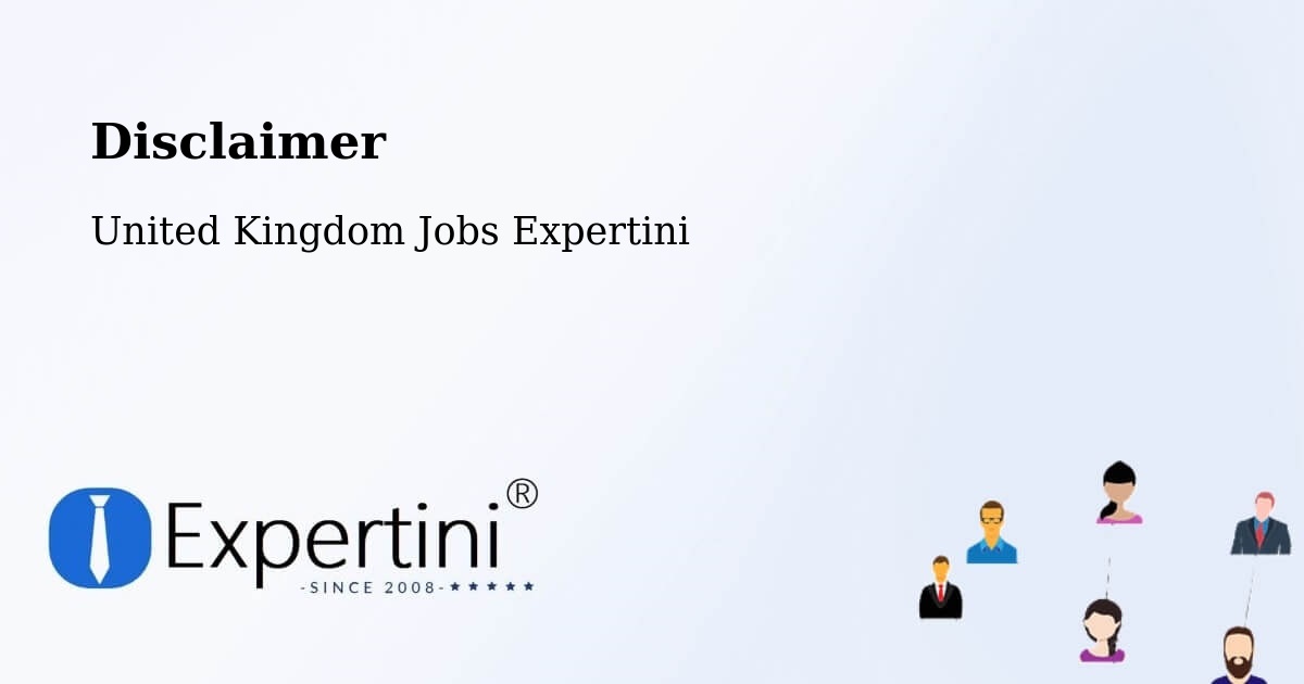 Disclaimer – Madeley - United Kingdom Jobs Expertini